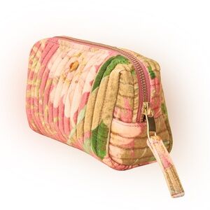 Powder UK Delicate Tropical Quilted Vanity Bag in candy washbag/make-up bag-NWT